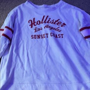Hollister white crew neck